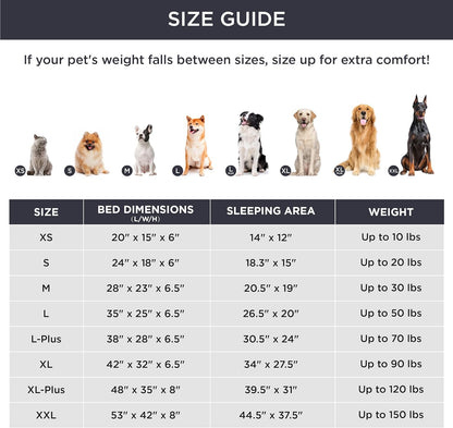 Orthopedic Dog Bed for Medium Dogs - Waterproof Dog Sofa Bed Medium, Supportive Foam Pet Couch Bed with Removable Washable Cover, Waterproof Lining and Nonskid Bottom, Grey